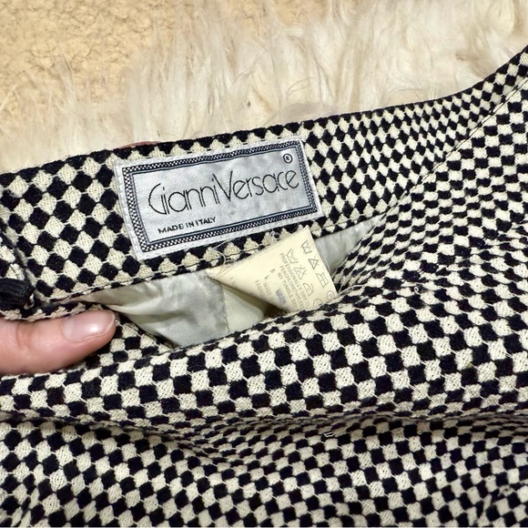 Versace Vintage Check Print Skirt - Picture 2 of 8